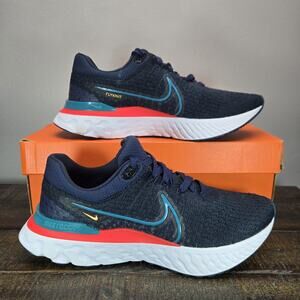 NEW Nike ReactX Infinity Run FK 3 Mens Size 8.5 Running Shoes Blue DH5392 401
